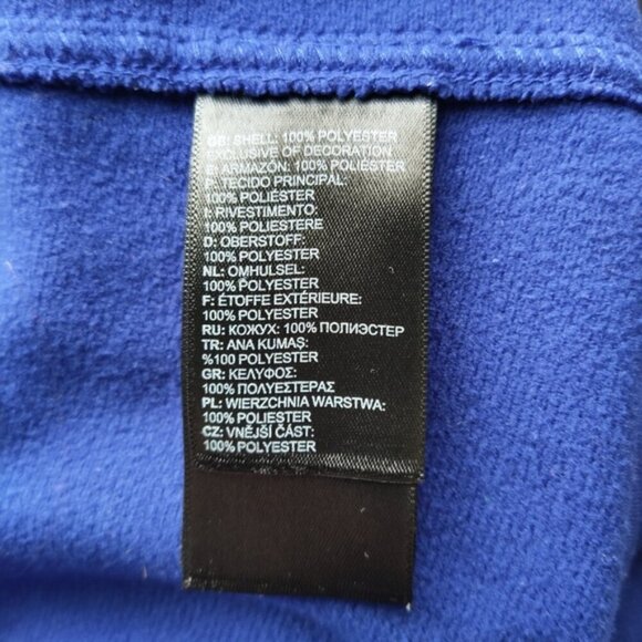 The North Face Royal Blue Glacier 1/4 Zip Fleece Pullover L - Picture 6 of 8